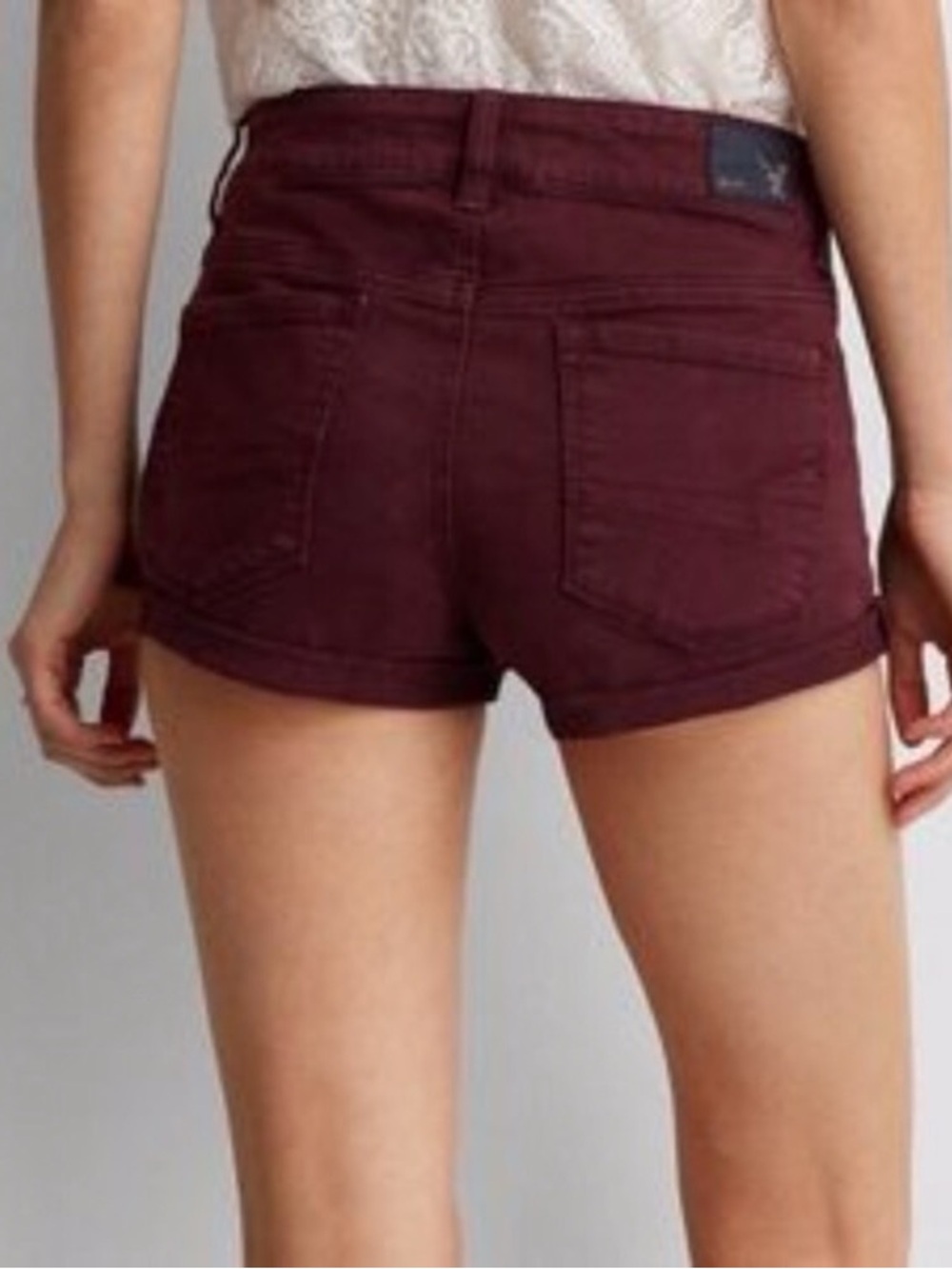 AEO Maroon Shorts
